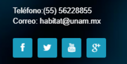 En esta imagen se muestra el numero de contacto y el correo de hábitat puma.