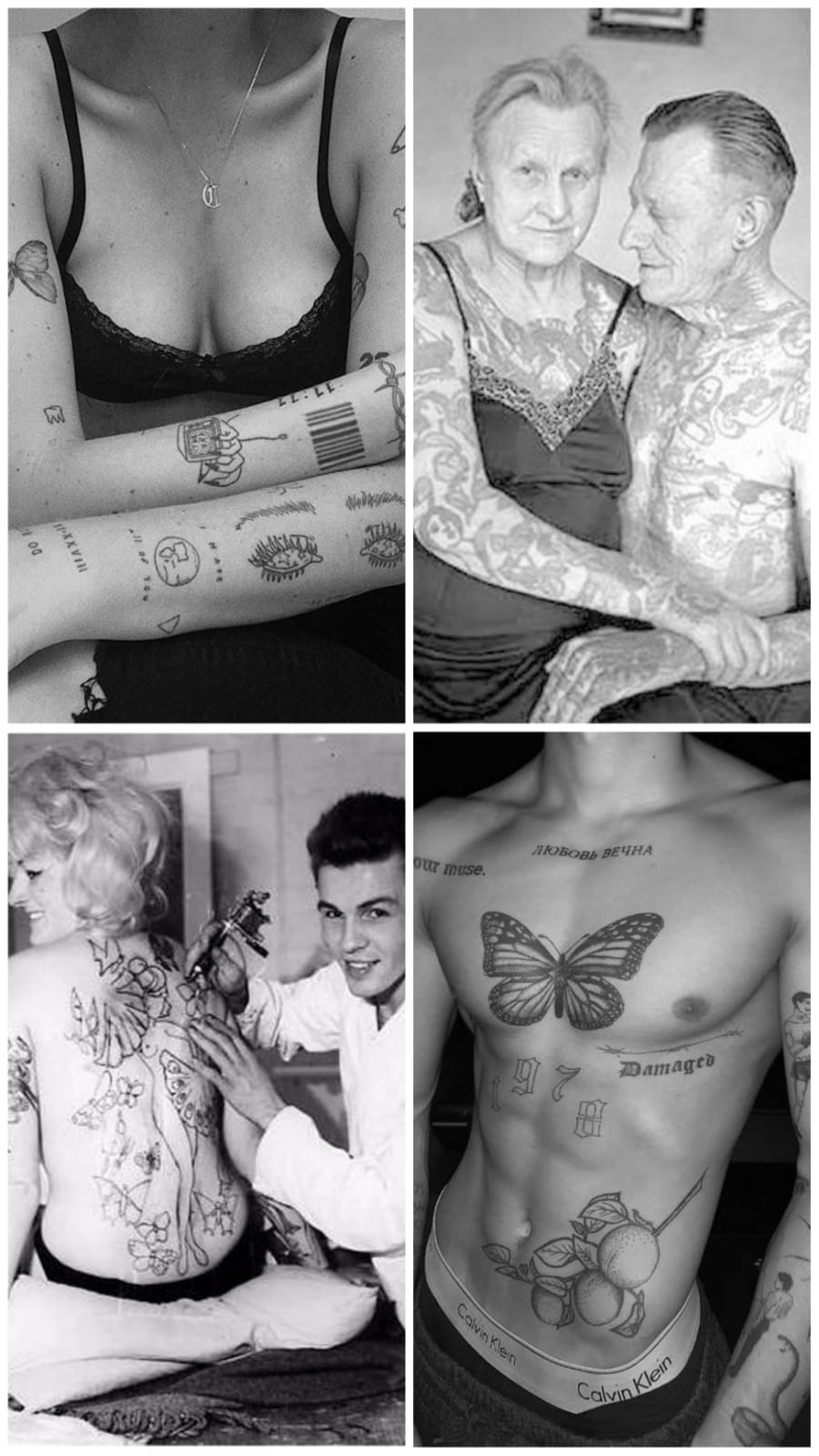 representación de tatuajes